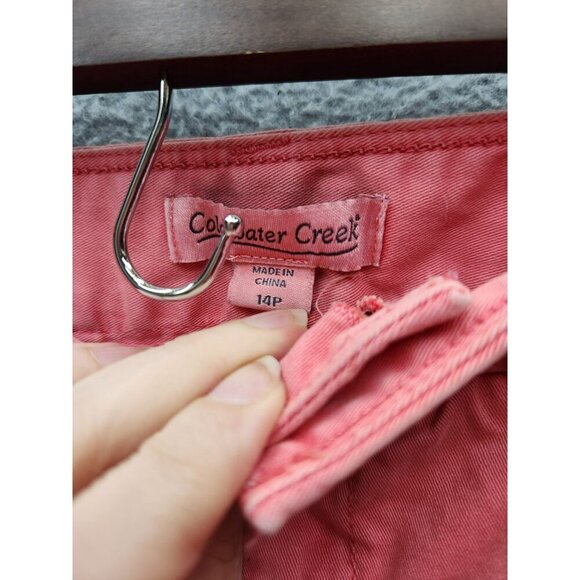 Coldwater Creek Womens Pink Capri Pants Size 14P Cotton/Spandex - Picture 2 of 4
